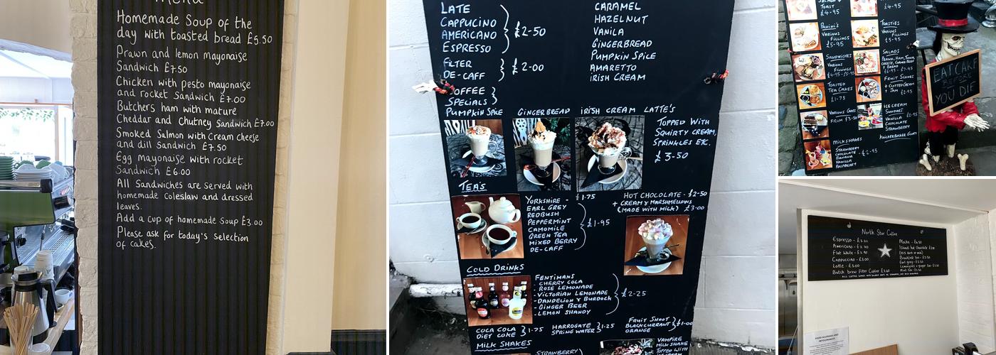 Abbey steps tea room Menu