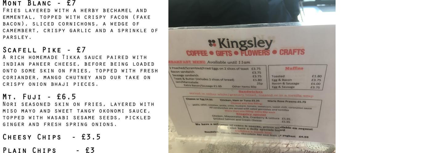 The Orange Tree Menu