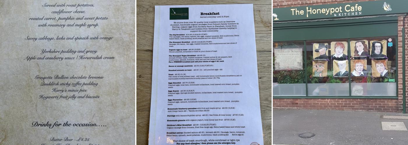 The Honeypot Cafe & Kitchen Menu