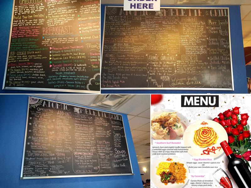 Atomic Omelette & Grill Menu