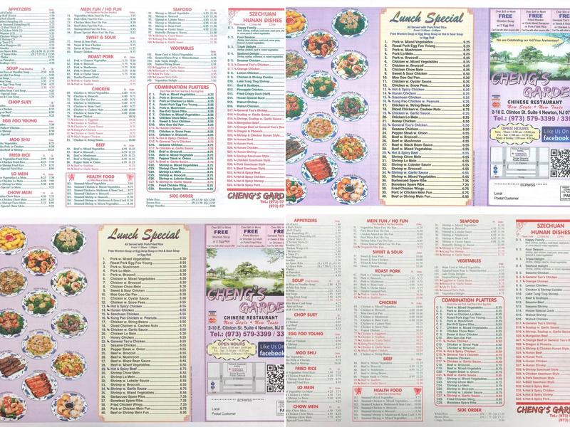 Cheng's Garden Menu