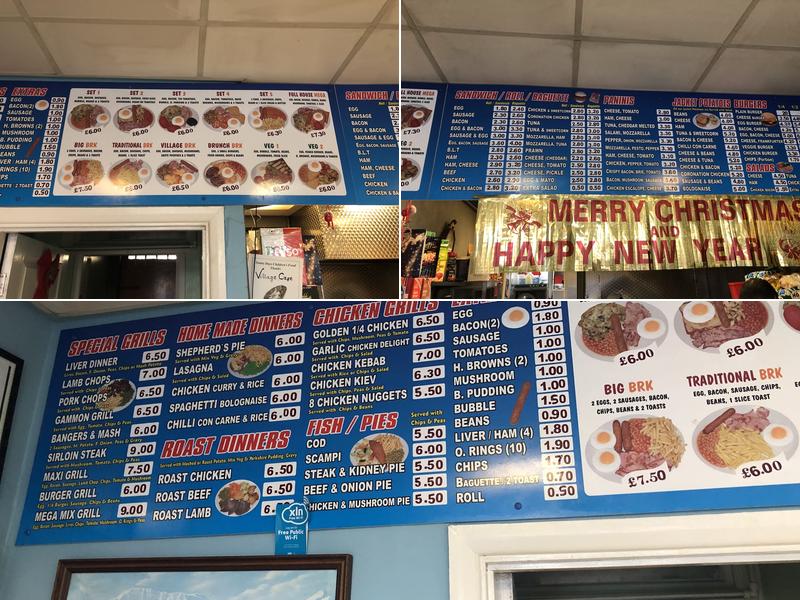 The Village Cafe Menu