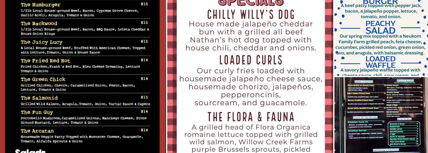 The Burger Joint Menu