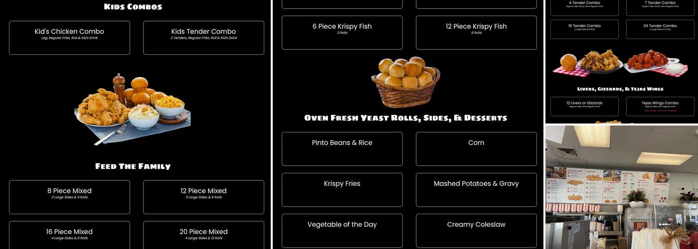 Hartz Chicken Buffet Menu