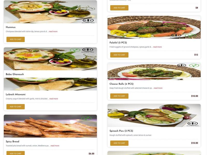 Kaza Maza Mediterranean Grill and Hookah Lounge Menu