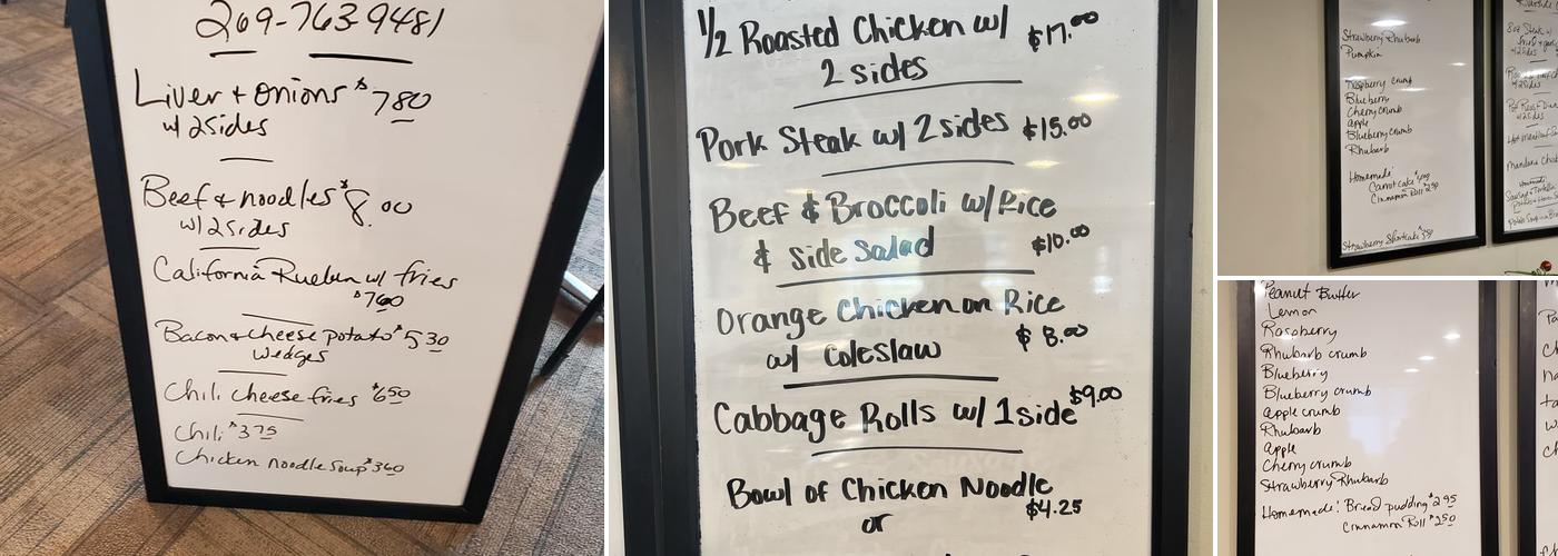 Riverside Cafes Bellevue, MI Menu