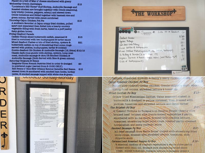 The Workshop Menu