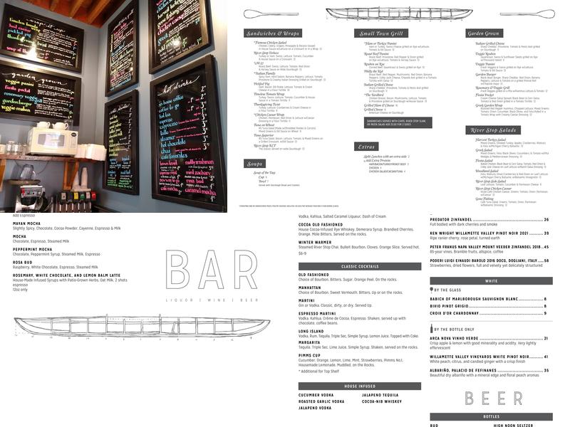 River Stop Cafe Menu