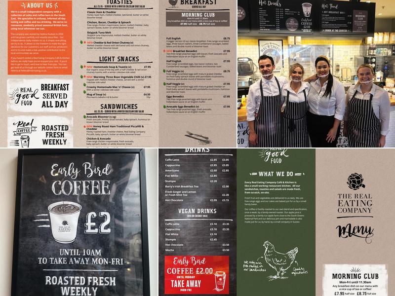 Real Eating Company Cafe Horsham Menu