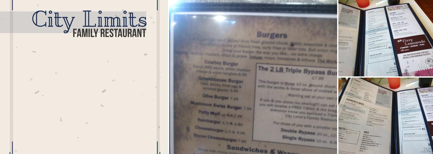 City Limits Menu