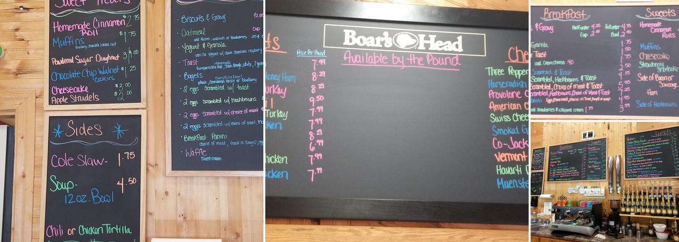 Kick Start Cafe Menu