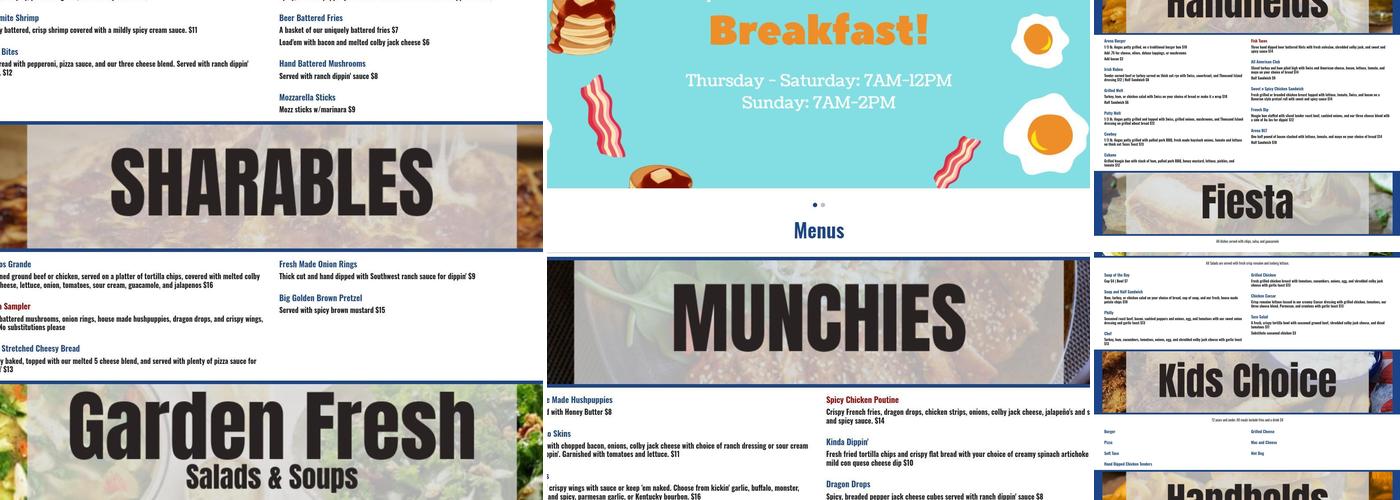 The Garden Patch Restaurant Menu