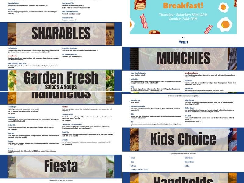 The Garden Patch Restaurant Menu