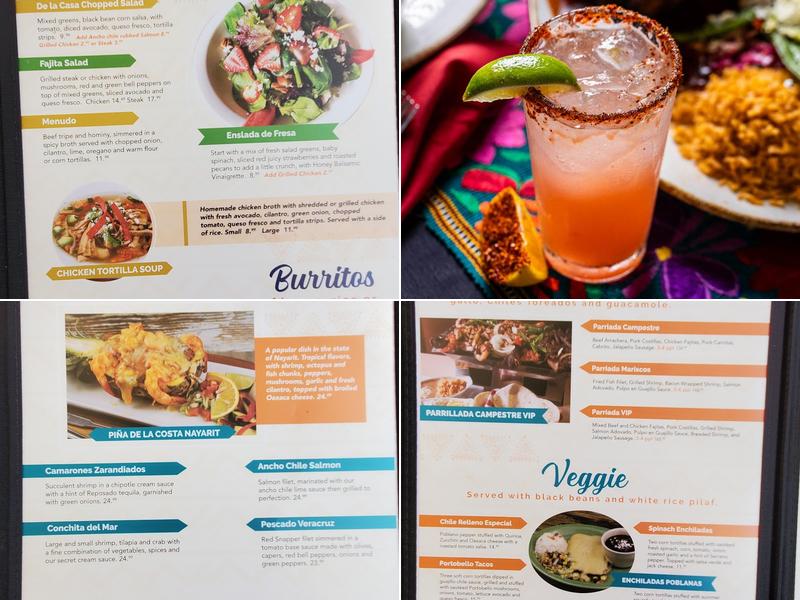 Casa Chapala Menu
