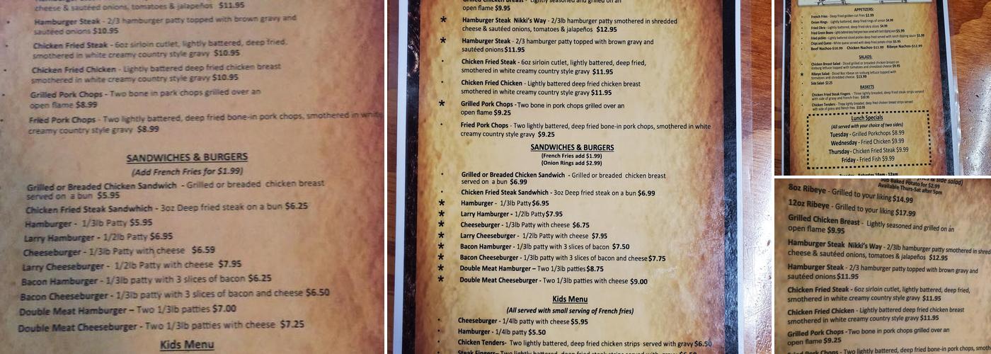 Circleville Store Menu