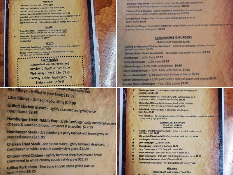 Circleville Store Menu