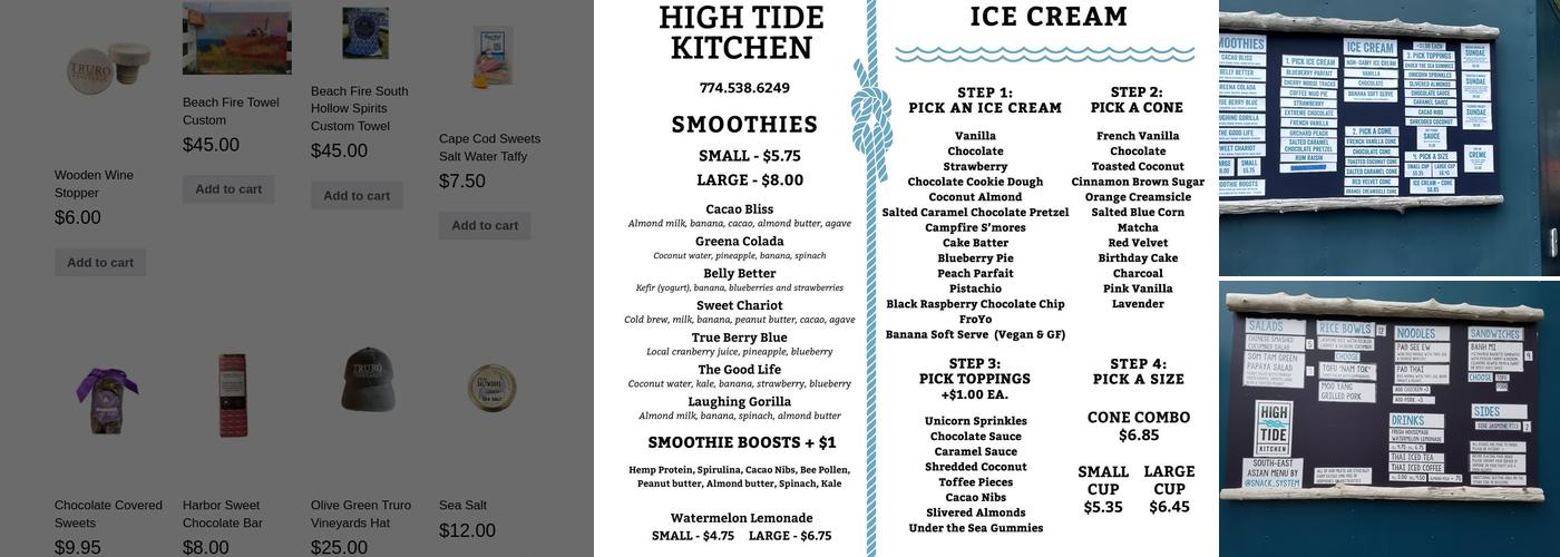 Endless Sundae Ice Cream Truck Menu