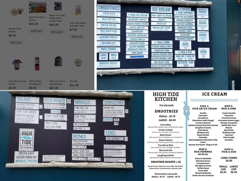 Endless Sundae Ice Cream Truck Menu