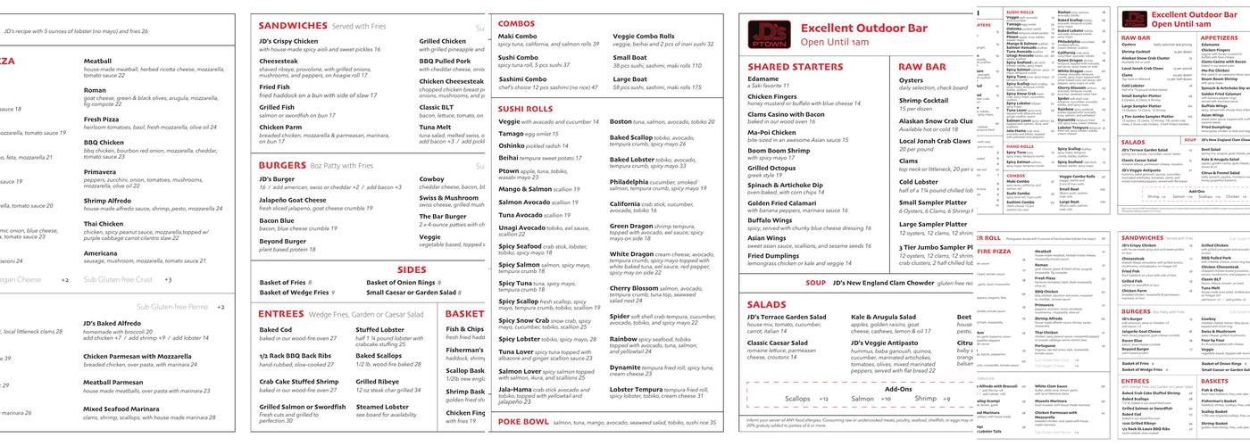 Saki Menu