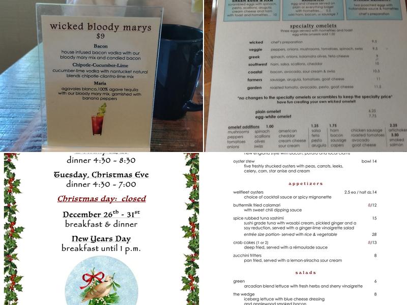 The Wicked Oyster Menu