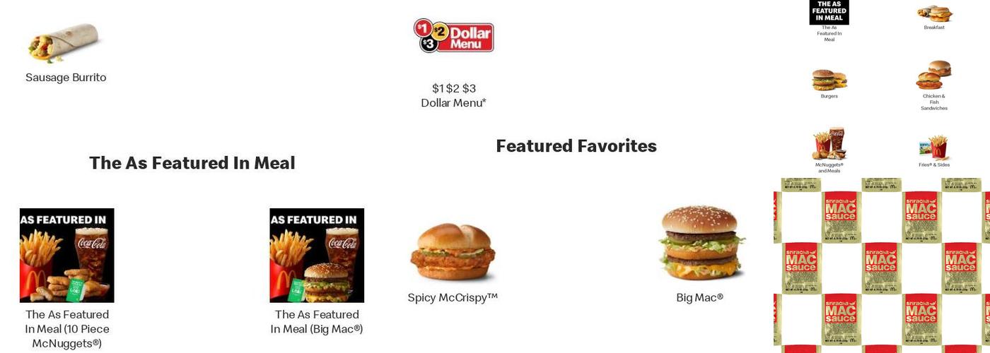 McDonald's Menu