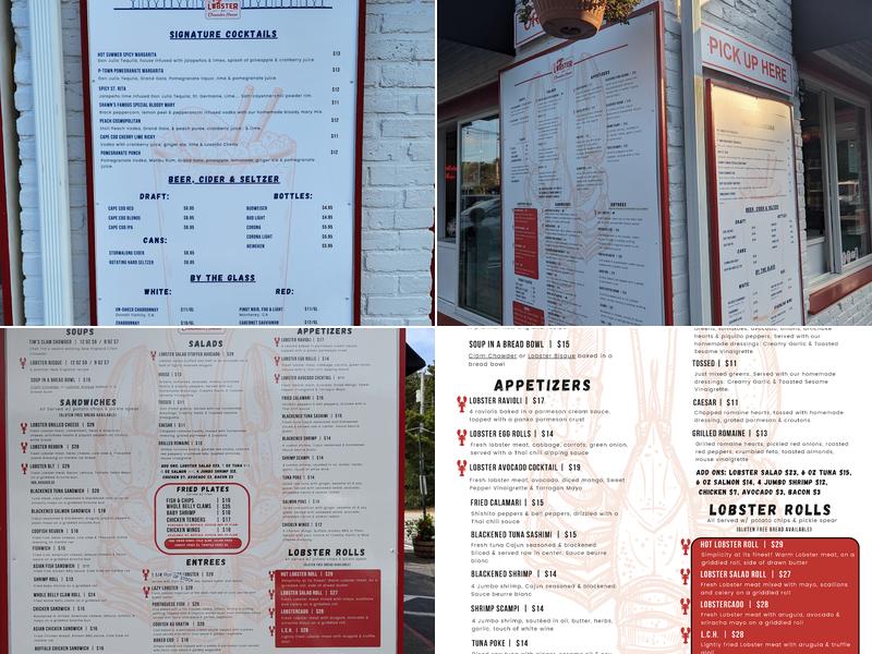 Lobster & Chowder House Menu