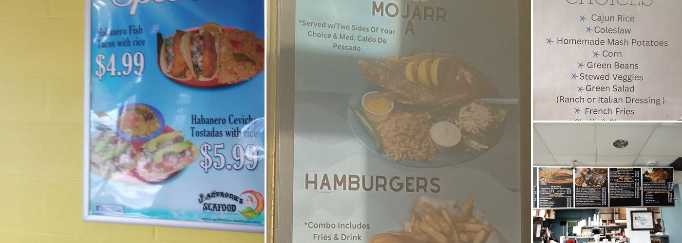 J Anthony's Seafood Cafe Menu
