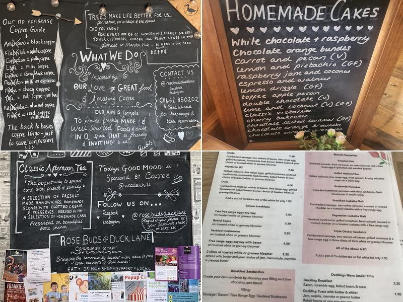 Rose’s at Duck Lane Menu