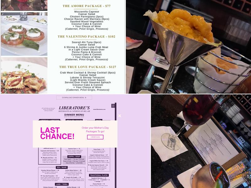 Liberatore’s Ristorante & Catering Menu