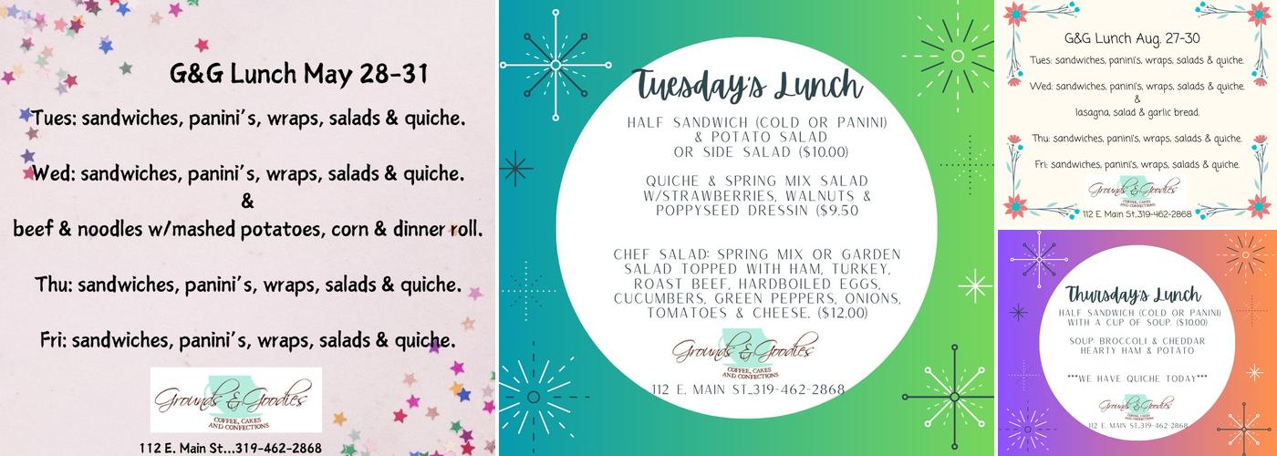 Grounds & Goodies Menu