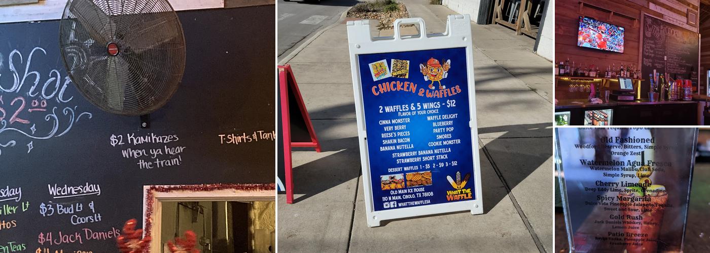 Old Main Ice House Menu