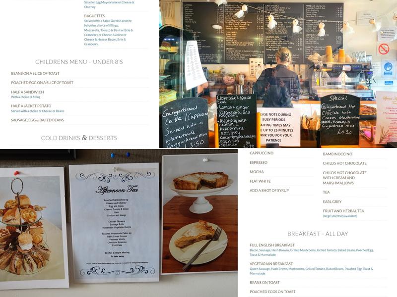 Cloverdale Retreat Menu