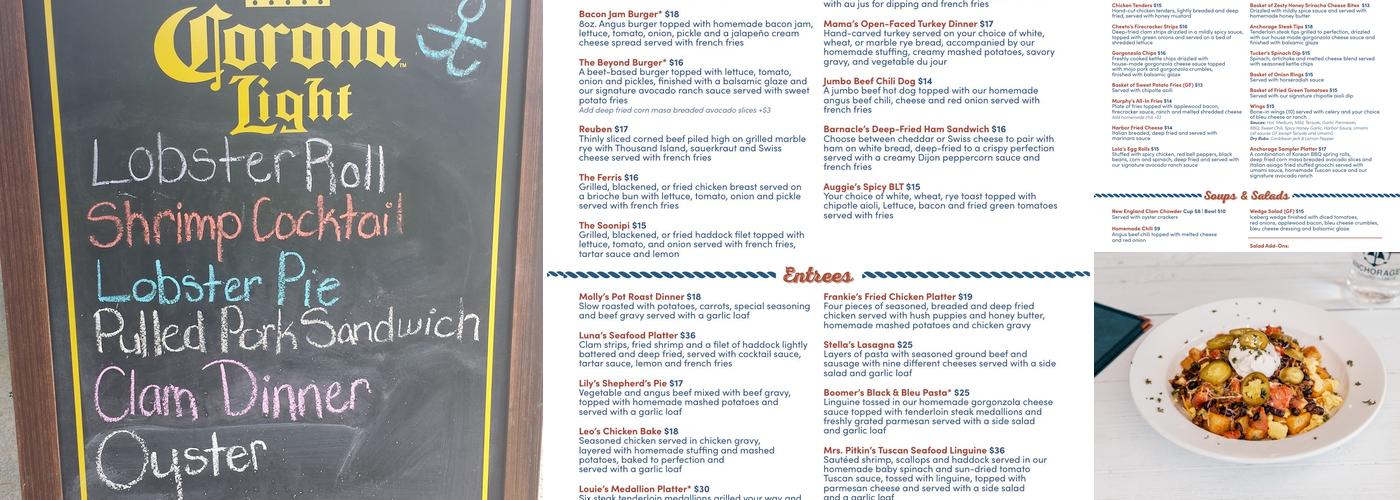 The Anchorage Menu