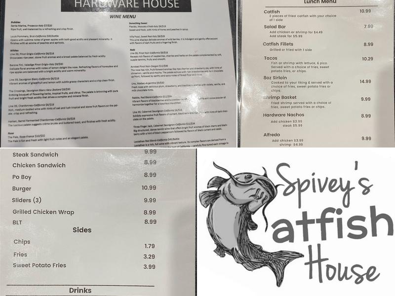Hardware House Menu