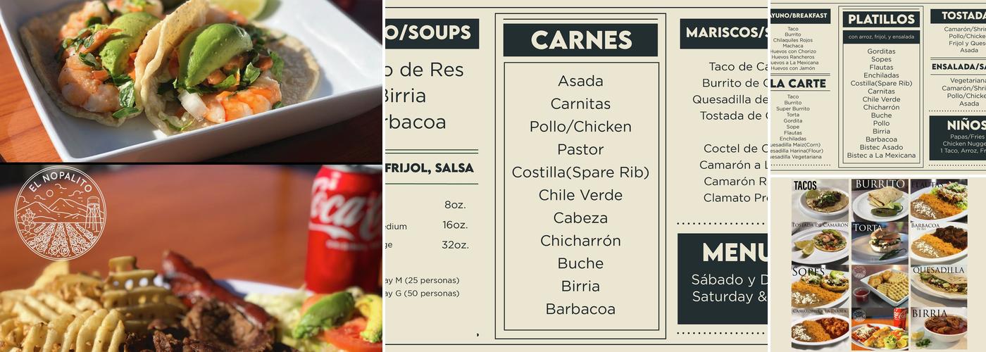 El Nopalito Menu