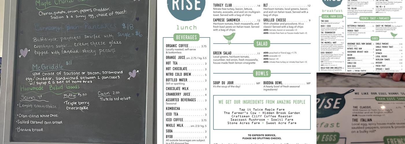 Rise Menu