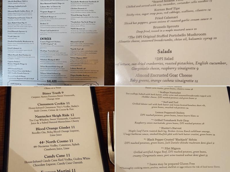 Captain Daniel Packer Inne Menu