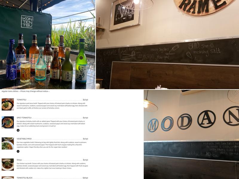 Kontentsu South Pasadena Menu