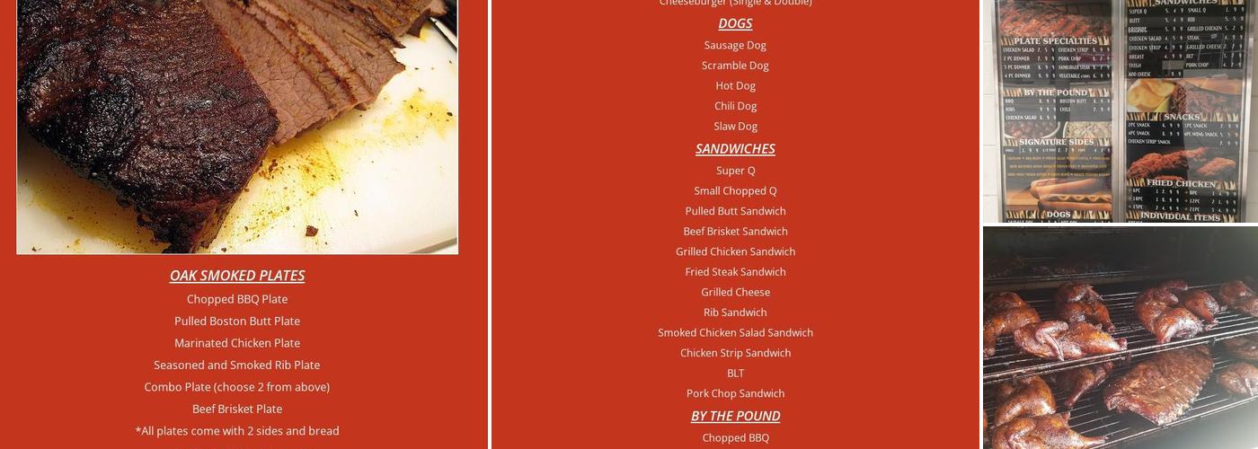 Keith-A-Que Menu