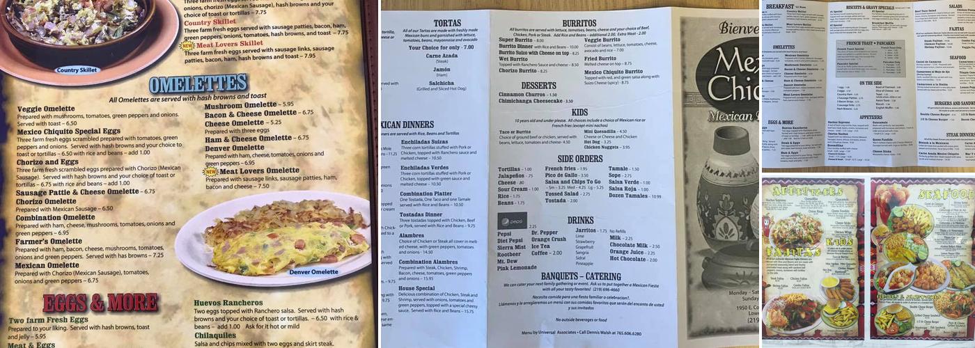 Mexico Chiquito Menu
