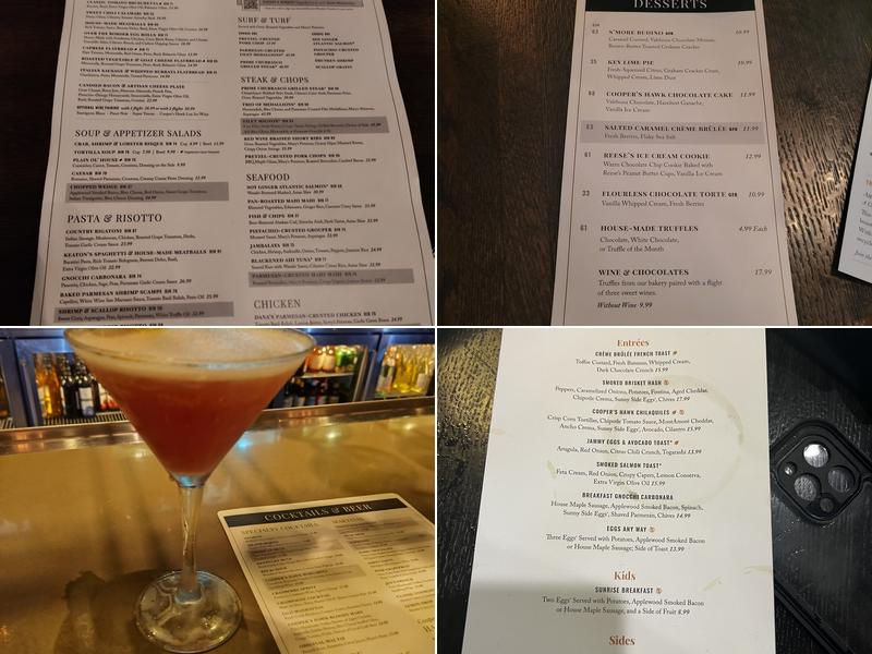 Cooper's Hawk Winery & Restaurant- Merrillville Menu