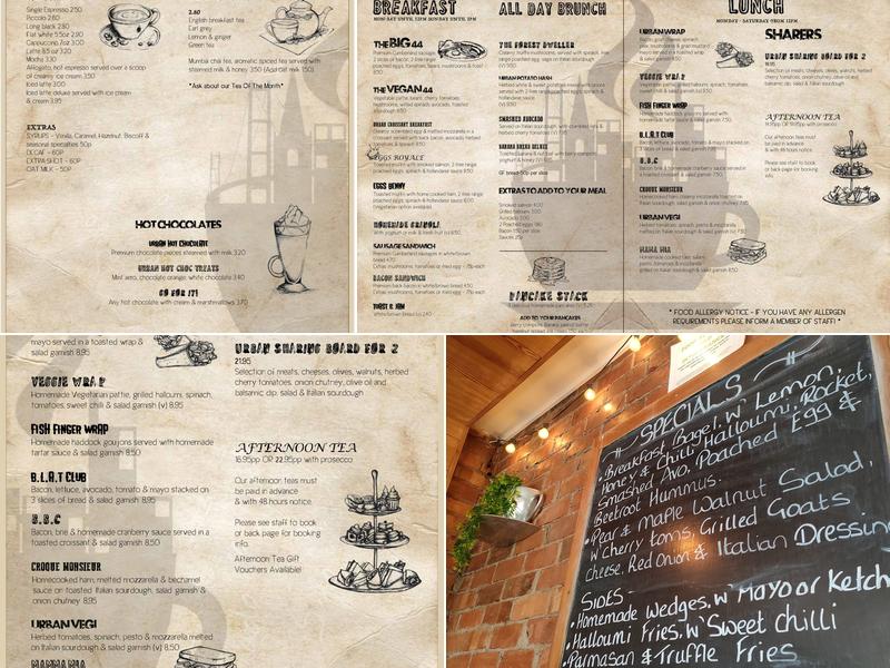 Urban 44 Coffee Lounge Menu