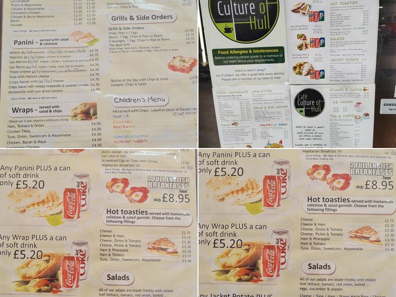 Cafe Culture Of Hull Menu