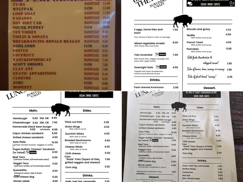 Palms Restaurant Menu