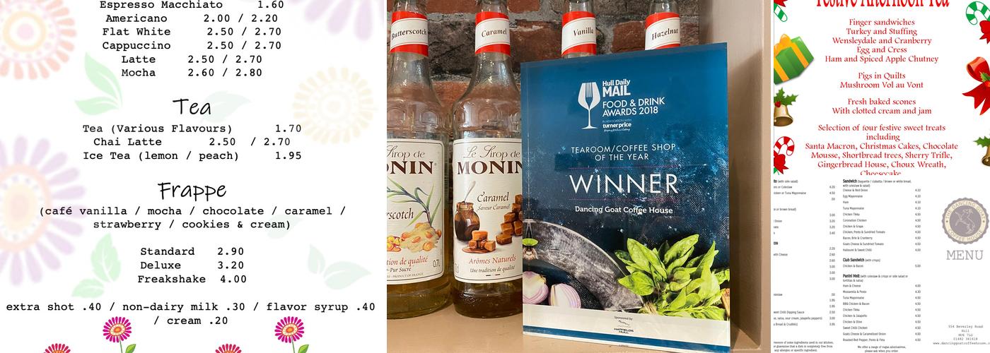 The Dancing Goat Coffee House Menu