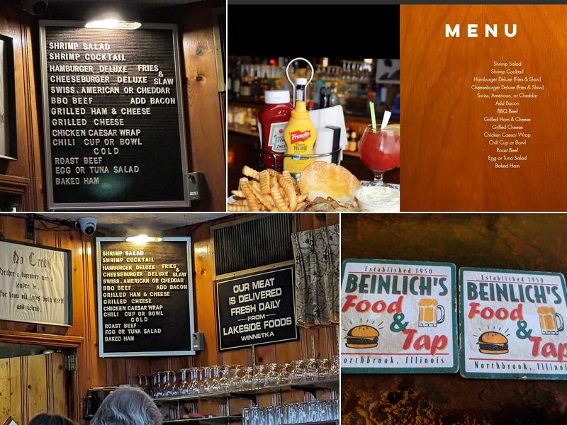 Charlie Beinlich's Menu