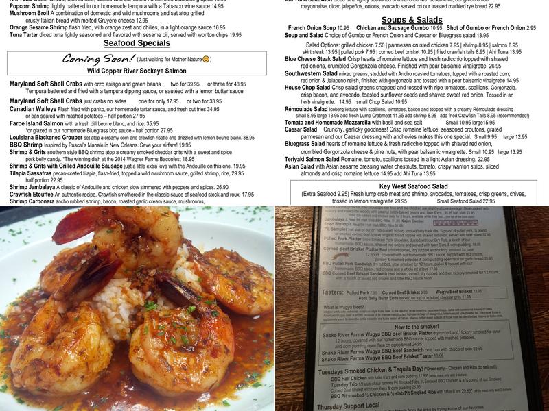 Bluegrass Menu
