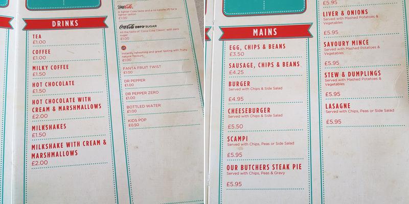 Top Twenty Cafe Menu