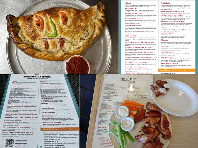 Moonlight Pizza & Brewpub Menu