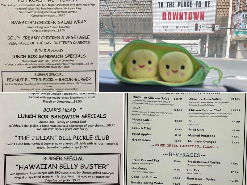 Two Peas Cafe Menu